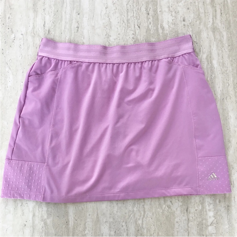 Adidas Women's Skort Size Medium Lavender Pink - Picture 2 of 7